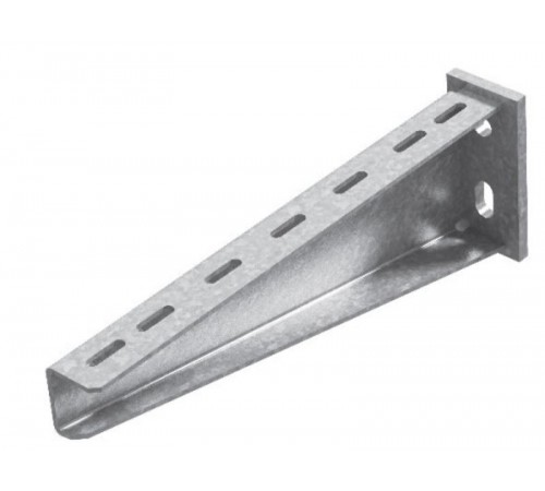Консоль подвеса для высоких нагрузок, на поверхность, база 500, толщ. 3,0 мм, гор. цинк, 354551  КПН7-500-3,0-ГЦ   Ostec