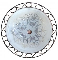 Светильник НПБ 01-3х60-160 3х60Вт Е27 ЛН/КЛЛ/LED IP20 прозрачный матовый, корпус "Орнамент" медь  1005151678  Элетех