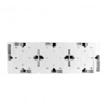 Коробка накладная квадратная на 3 поста, 86х86 (белый)  201303  SPL