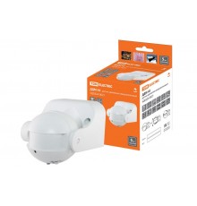 Датчик движения ДДМ-02С 5,8ГГц 1200Вт, 10-720с, 5-15м, 3+лк, 180гр, IP44,  SQ0324-0021  TDM