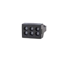 Соединительная клемма с пастой, 6-и проводная до 2,5 мм, (10шт.)  06-0208-B10  REXANT