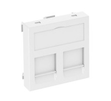 Корпус компьютерной розетки Modul45 тип B (прямой) 45x45 мм (белый) (DTG-2B RW1)  6119208  OBO Bettermann