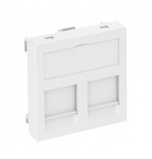 Корпус компьютерной розетки Modul45 тип B (прямой) 45x45 мм (белый) (DTG-2B RW1)  6119208  OBO Bettermann