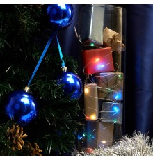 Светодиодная гирлянда CL570 линейная разноцветная 2м + 0.5м с питанием от батареек  32363  Feron