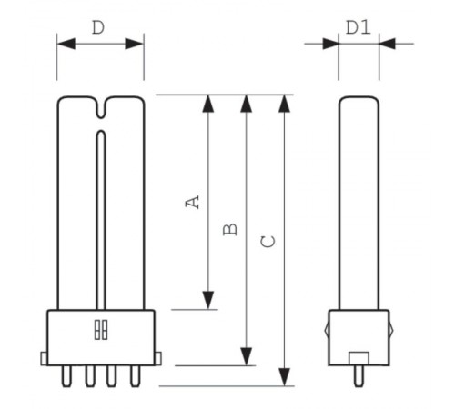 Лампа энергосберегающая КЛЛ MST PL-S 9W/840/4P 1CT/5X10BOX  927936284011  PHILIPS