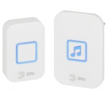 Звонок дверной C98 беспроводной, от сети, белый, 60 мелодий  Б0054089  ЭРА