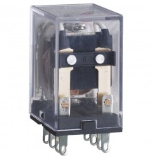 Реле промежуточное JZX-22F(D) 2 конт. с инд. LED 5А 220В AC  285285  CHINT