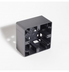 Коробка накладная квадратная на 1 пост, 86х86 (антрацит)  201321  SPL