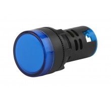 Лампа AD22DS(LED)матрица d22мм синий 24В AC/DC (10/1000/12000)  Б0045613  ЭРА