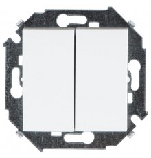 Simon 15 Белый Выключатель 2-кл проходной, 16А 250В, винт. зажим  1591397-030  Simon