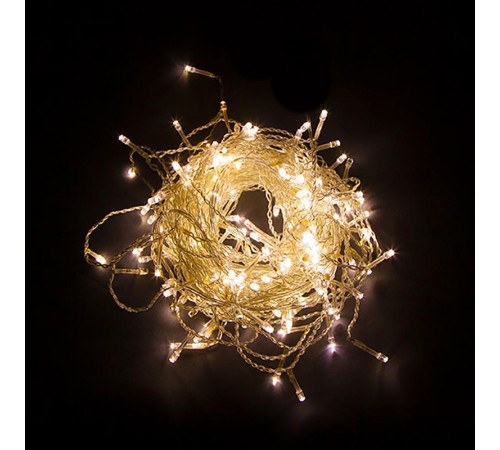 Гирлянда - занавес CL21  320 диодов  2700K , эффект стробов, 3*2м + 3м IP44 прозрачный шнур  32341  FERON