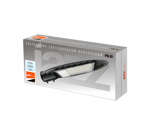 Светильник светодиодный консольный уличный ДКУ PSL 03 70w 5000K IP65 GR AC190-260V (2г.гар)  .5020412  Jazzway
