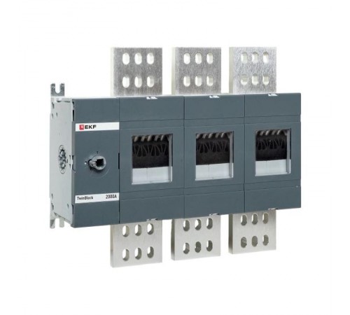 Рубильник 2000A 3P без рукоятки управления TwinBlock  tb-s-2000-3p  EKF