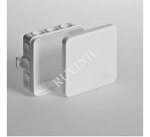 Коробка распределительная для о/п 100х100х35мм (белая)  67095Б  Рувинил