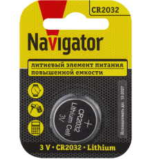 Элемент питания   93 823 NBT-CR2032-BP1  93823  Navigator