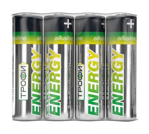 Батарейка щелочная (алкалиновая) LR6-4S ECO (60/720/21600) (AA)   Б0017042  ТРОФИ