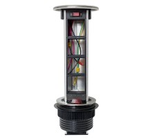 Встраиваемая мини-колонна, 8 модулей=4 поста C-Line выдвижная   cl-vmk-8-s  EKF