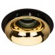 Cветильник встраиваемый декоративный KL103 BK/GD MR16 GU5.3 черный золото  Б0056357  ЭРА