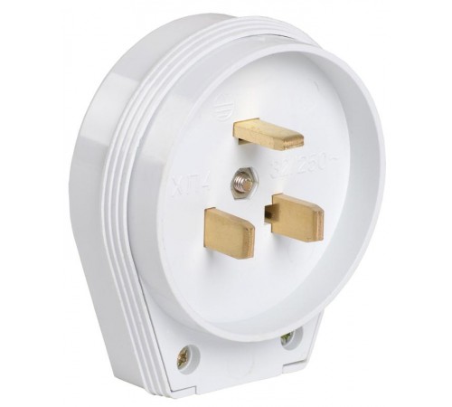 Вилка разборная для плиты с з/к 32А белая ВПпл10-01-Ст  EVP10-32-01-K01  IEK