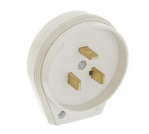 Вилка разборная для плиты с з/к 32А белая ВПпл10-01-Ст  EVP10-32-01-K01  IEK