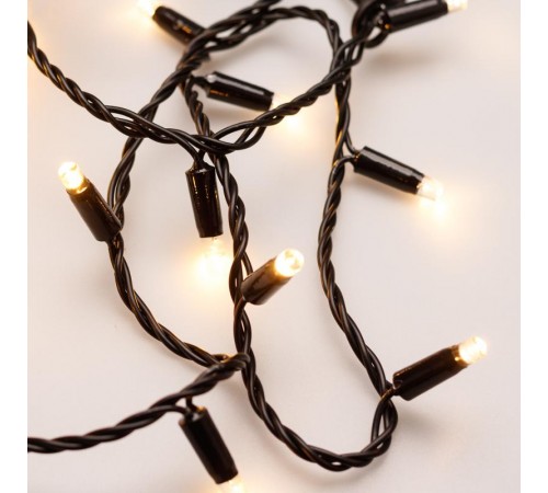 Светодиодная гирлянда ARD-STRING-PRO-10000-BLACK-100LED-STD WARM (230V, 7W)  025824  Arlight