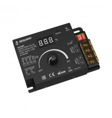 INTELLIGENT ARLIGHT Диммер SMART-PWM-101-83-DIM-SUF Black (12-48V, 1x20A, Rotary, 2.4G) (IARL, IP20 Металл, 5 лет)  028174(1) Arlight