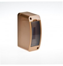 Щиток тусо о/п на 2 мод. с вертикальной дверцей. 140х55х85мм (коричневый)  68302К  Рувинил