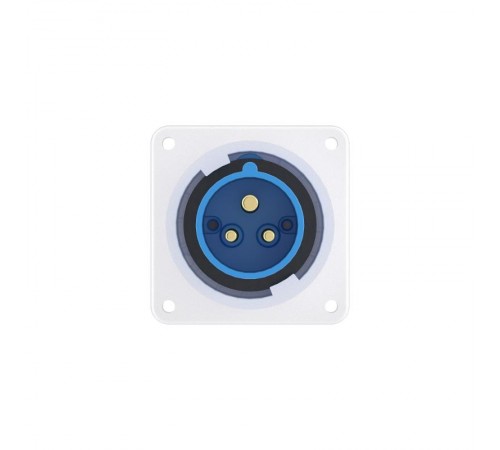 Вилка панельная прямая IP67 16А 2P+E 250В  DIS2481693  DKC