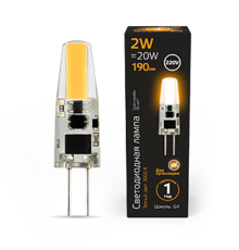Лампа светодиодная LED 2Вт G4 AC220-240В 2700К  107707102  Gauss