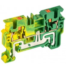 Колодка клеммная CP-PEN земля 4мм2 желто-зеленая  YCT21-00-K52-004  IEK