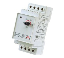 Терморегулятор наружний на шину DIN, с датчиком на проводе, RT-821-1 (-4°C-+5°C), 16А 140F1070R DEVI