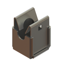 Держатель для прутка D8 мм "Быстрый монтаж" INOX304  DBM-D8 INOX304  КМ - профиль