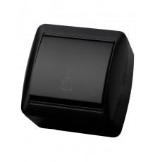 Кнопка звонковая открытой установки IP44 6А графит "Селигер"  SQ1818-0316  TDM