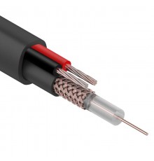 Кабель КВК-П-1,5+2x0,50 мм (Cu/Cu) черный (бухта 200 м)  01-4013  REXANT