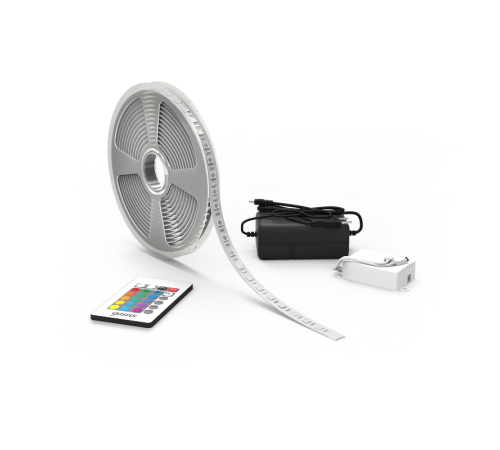 Лента светодиодная Basic в комплекте LED 5050/60 12V 10W/m 700lm/m RGB 10mm IP20 3m 1/50  BT041  Gauss