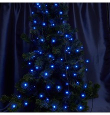 Светодиодная гирлянда CL04 линейная 6м +1.5м 230V синий с питанием от сети  32300  Feron