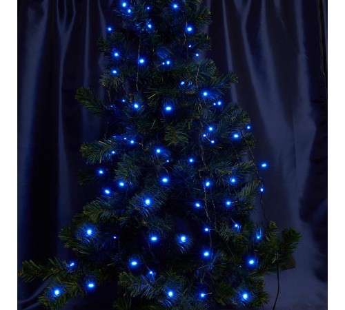 Светодиодная гирлянда CL04 линейная 6м +1.5м 230V синий с питанием от сети  32300  Feron