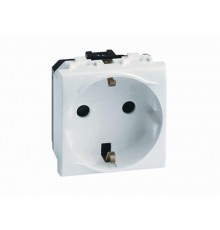 Электрическая розетка. с заземлением. со шторками. красная. 2 мод.  76482R5  DKC