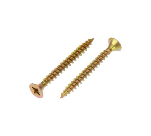 Саморез универсальный 4,0х40мм, желтый цинк, пакет (800 шт/уп)  1111-0440-2  Kranz