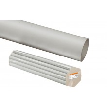 Труба жесткая гладкая ПВХ 63мм 3м (21м/уп) серый  SQ0404-0007  TDM