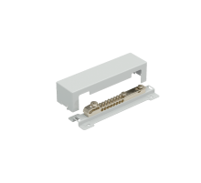 Шина уравнивания потенциалов 10х4-25 мм2 1х50 мм2 1х4х30 мм2 с пластиковой опорой CU  SHUP1 CU  КМ-профиль