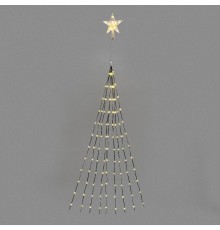 Гирлянда светодиодная из росы с верхушкой на елку 9 нитей х 2м, 200LED, эффект водопада, 230В  315-896  NEON-NIGHT