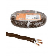 Ретро провод "Эко" 3х2,5 витой ГОСТ коричневый (10м)  SQ2801-0324  TDM