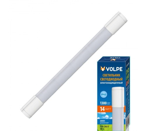 Светильник светодиодный промышленный линейный 14вт 4000K IP65 60мм белый ULT-Q218 14W/NW IP65 WHITE  UL-00002581  Volpe