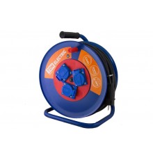 Удлинитель силовой УХз16-003 (метал. катушка,АЗ,3 места IP44/30м КГ 3х2,5)  SQ1301-0150  TDM