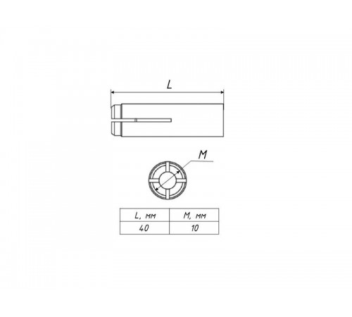 Анкер стальной забивной М10  aszm10  EKF