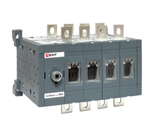 Рубильник 160A 4P реверсивный без рукоятки управления TwinBlock  tb-s-160-4p-rev  EKF