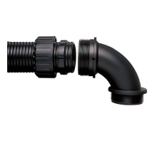 Фитинг AR28/M25/C90/BL, 90°, РА66/ацеталь, черный, резьба M25, d28, 10 шт. в пачке  7TCA296000R1439  ABB