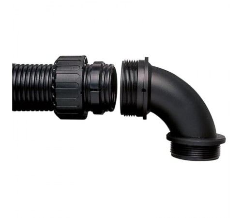 Фитинг AR28/M25/C90/BL, 90°, РА66/ацеталь, черный, резьба M25, d28, 10 шт. в пачке  7TCA296000R1439  ABB