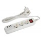 Удлинитель электрический  U-3es-1,5m-USB c заземлением с выключателем 3 розетки + 3xUSBA 1,5м 10А   Б0052900  ЭРА